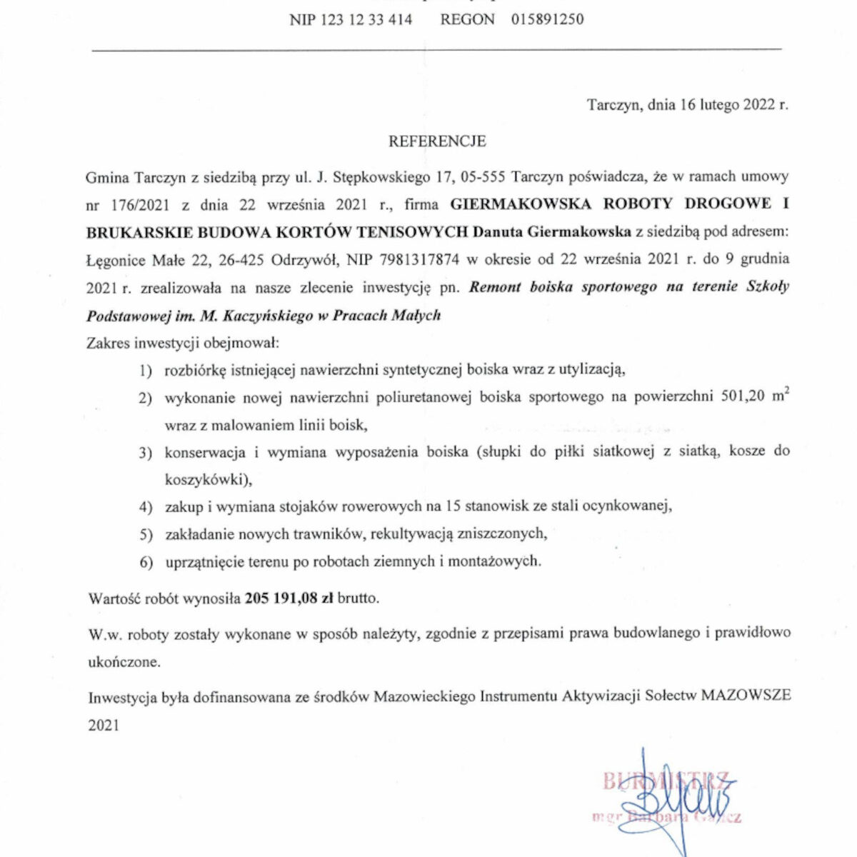 Referencje-gmina-tarczyn